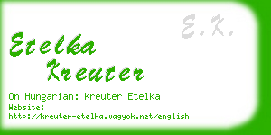 etelka kreuter business card
